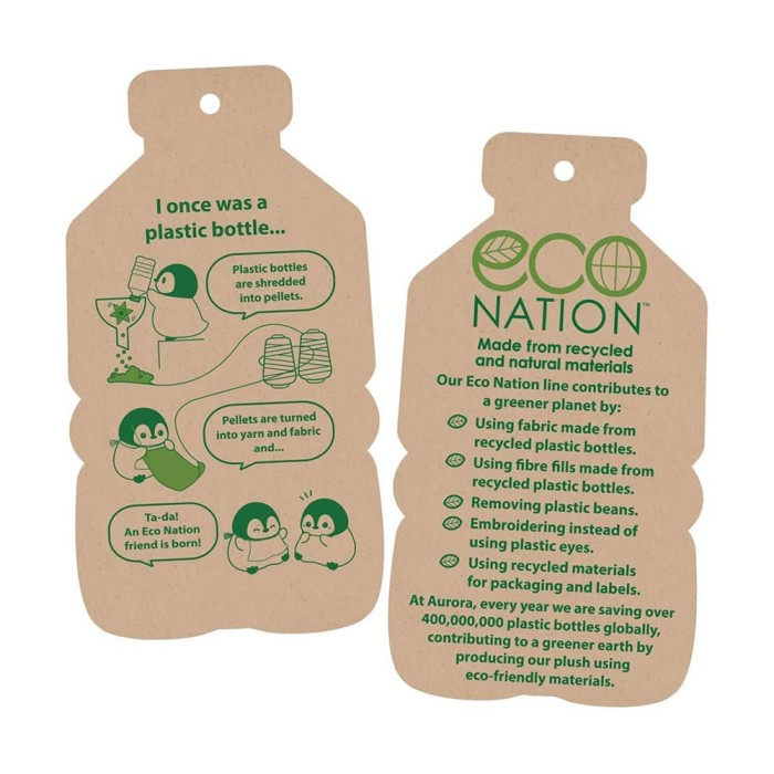 ECO NATION Mini Panda - Πάντα Λούτρινο, 13εκ