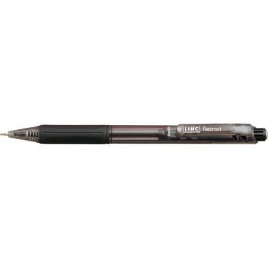 Ball pen LINC Retract/μαύρο, κουτί 50τμχ