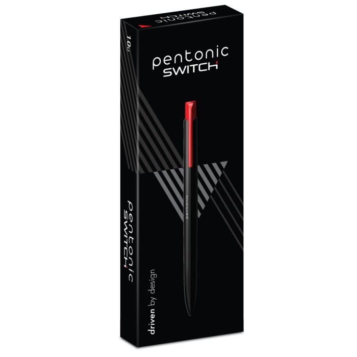 Ball pen LINC Pentonic Switch/κόκκινο, κουτί 10τμχ