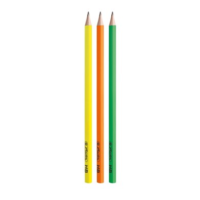 HERLITZ Μολύβια Neon Art HB Blister 2τμχ - Συσκευασία 8τμχ