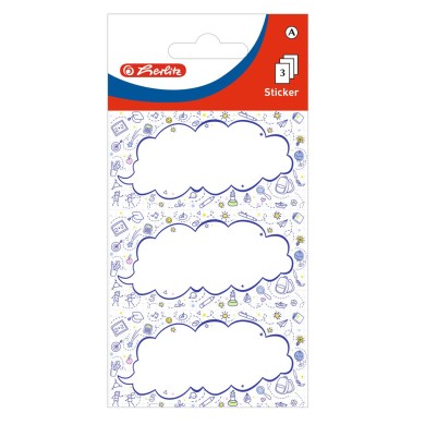 HERLITZ Αυτοκόλλητες Ετικέτες Back to School 3 Φύλλα Χ 3 Ετικέτες - Συσκευασία 10τμχ