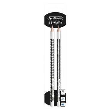 HERLITZ Μολύβια Just Black HB Blister 2τμχ - Συσκευασία 8τμχ