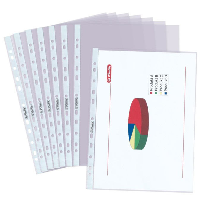 HERLITZ Ζελατίνες Ματ 60mic - Συσκευασία 100τμχ