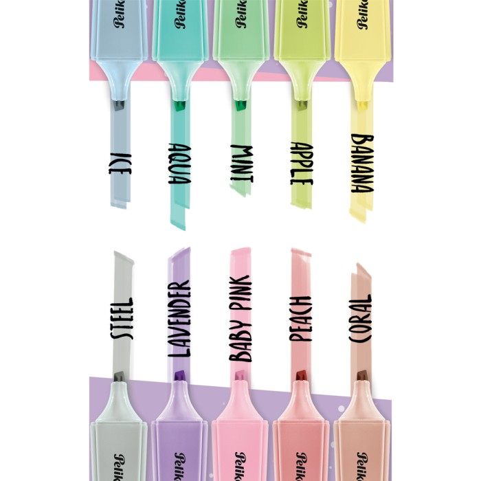 PELIKAN Υπογραμμιστής Pastel Μπανάνα - Συσκευασία 10τμχ
