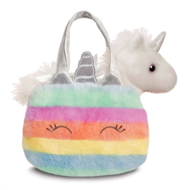 FANCY PALS Rainbow Unicorn Λούτρινο Μονόκερος σε Τσαντάκι 20εκ