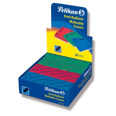 PELIKAN Γομολάστιχα GE20F σε 3 Χρώματα 20τμχ