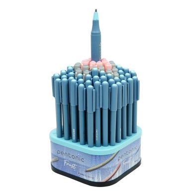 Ball pen LINC Pentonic FROST Μπλε-Μαύρο-Κόκκινο 0.70mm, σε Περιστρεφόμενη Βάση 100τμχ