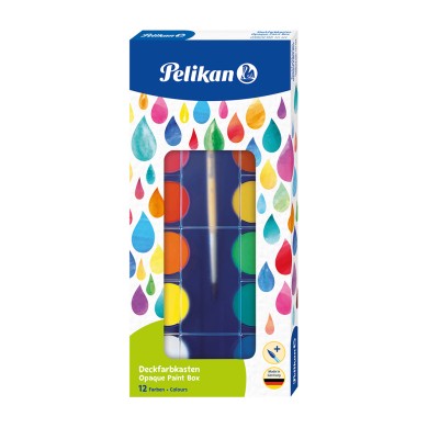 PELIKAN Νερομπογιές F355 12 Χρώματα - Συσκευασία 12τμχ
