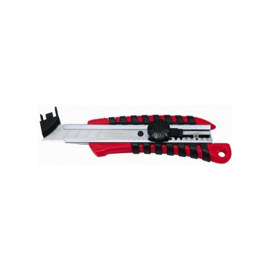 PELIKAN Πλαστικό Κοπίδι Standard με Λαστιχένια Λαβή 18mm + 2 Ανταλλακτικά