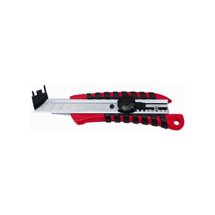 PELIKAN Πλαστικό Κοπίδι Standard με Λαστιχένια Λαβή 18mm + 2 Ανταλλακτικά