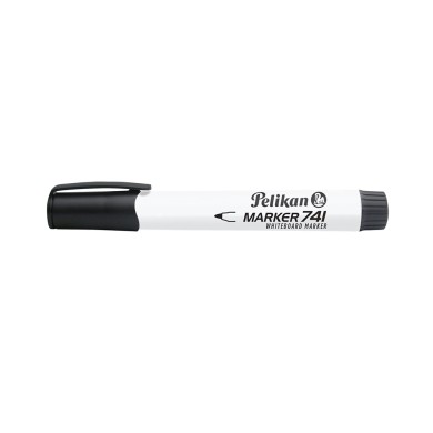 PELIKAN Μαρκαδόρος Ασπροπίνακα 741F Μαύρο - Συσκευασία 10τμχ