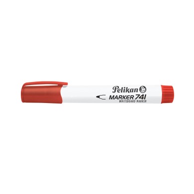 PELIKAN Μαρκαδόρος Ασπροπίνακα 741F Κόκκινο - Συσκευασία 10τμχ