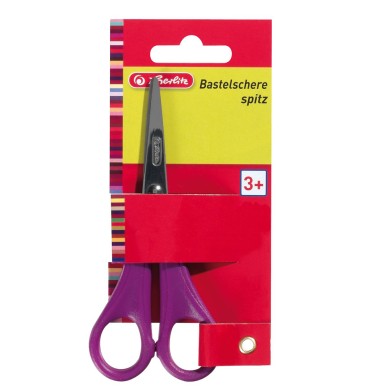 HERLITZ Ψαλίδι με Μυτερές Άκρες 13.5cm 3 Σχέδια - Συσκευασία 5τμχ
