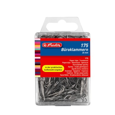 HERLITZ Συνδετηρες 26mm Νο2 175τμχ - Συσκευασία 5τμχ