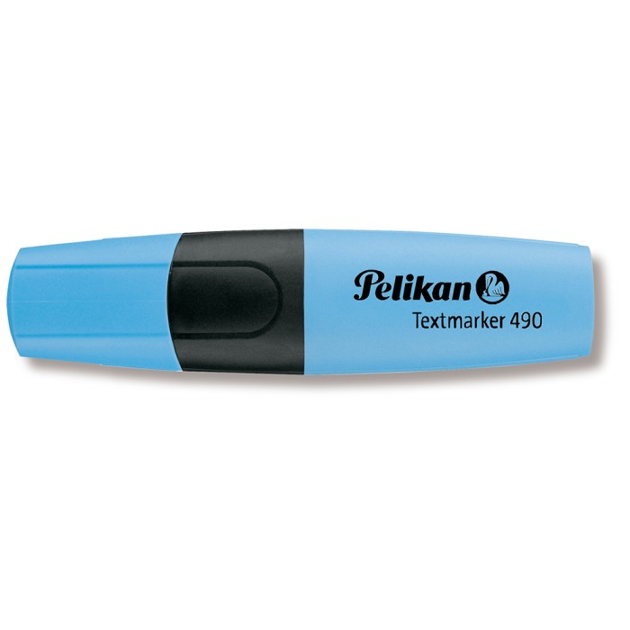 PELIKAN Υπογραμμιστής 490 Μπλε - Συσκευασία 10τμχ