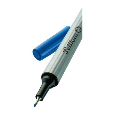 PELIKAN Λεπτός Μαρκαδόρος 0.4mm Fineliner 96 Μπλε - Συσκευασία 10τμχ