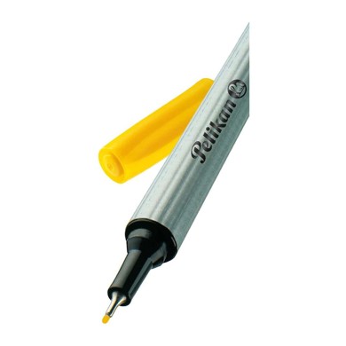 PELIKAN Λεπτός Μαρκαδόρος 0.4mm Fineliner 96 Κίτρινο - Συσκευασία 10τμχ