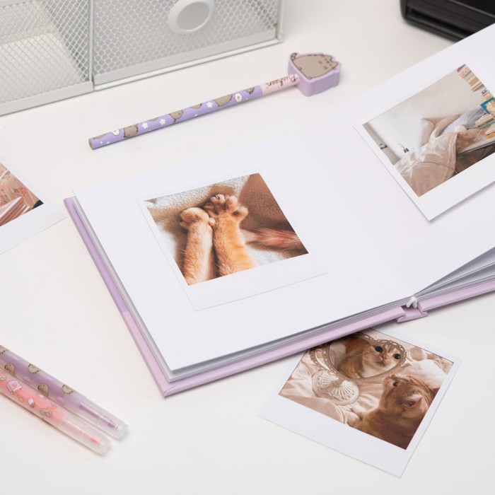 Φωτο-Άλμπουμ 16X16εκ με 24 Αυτοκόλλητα Φύλλα PUSHEEN MOMENTS