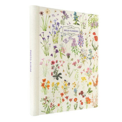 Φωτο-Άλμπουμ 24X32εκ με 30 Αυτοκόλλητα Φύλλα WILD FLOWERS