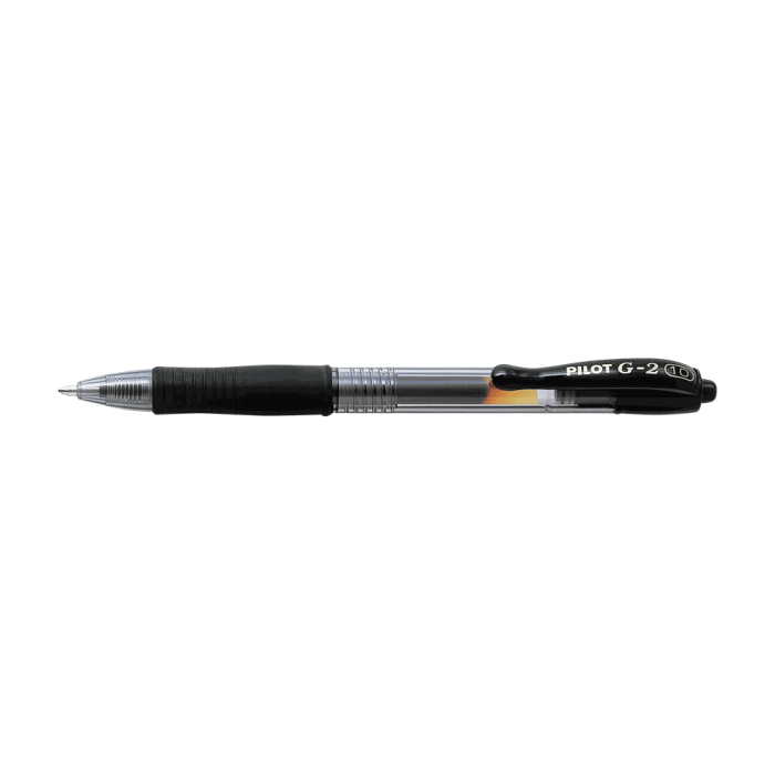 Στυλό Μπίλιας 1.0mm PILOT G-2 Μαύρο, σε Κουτί 12τμχ