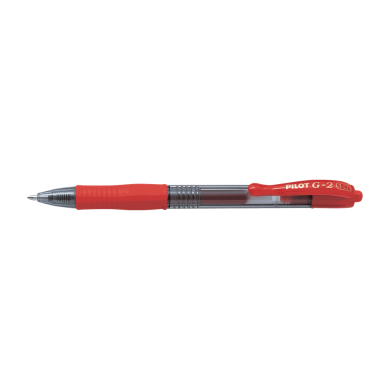 Στυλό Gel Μπίλιας 1.0mm PILOT G-2 Κόκκινο, σε Κουτί 12τμχ