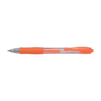 Στυλό Μπίλιας 0.7mm PILOT G-2 Νέον Πορτοκαλί, σε Κουτί 12τμχ