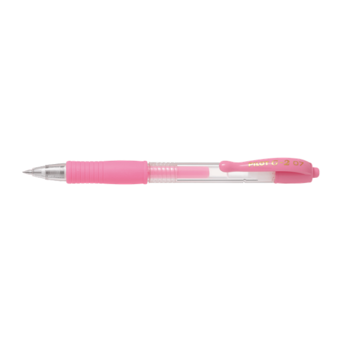 Στυλό Gel 0.7mm PILOT G-2 Παστέλ Ροζ, σε Κουτί 12τμχ