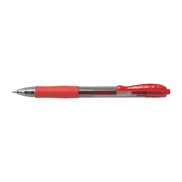 Στυλό Μπίλιας 0.7mm PILOT G-2 Κόκκινο, σε Κουτί 12τμχ