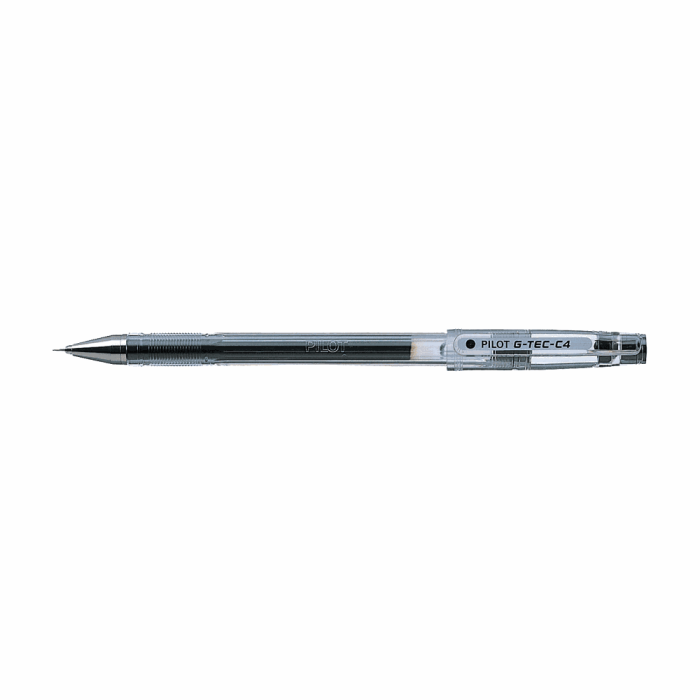 Στυλό Gel 0.4mm PILOT G-TEC-C4 Extra Fine Μαύρο, σε Κουτί 12τμχ