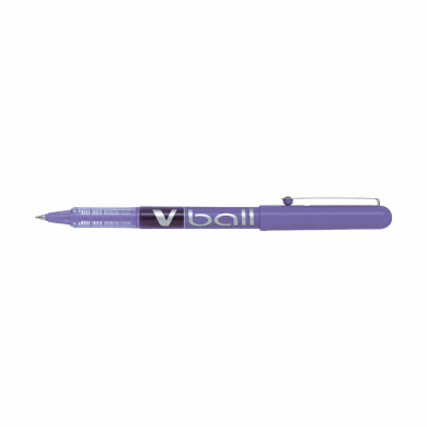 Στυλό Μπίλιας 0.5mm Fine PILOT V-BALL Μοβ, σε Κουτί 12τμχ