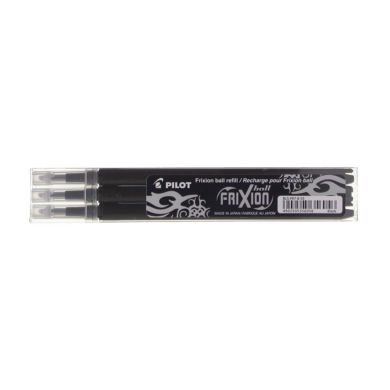 Ανταλλακτικό για Στυλό Μπίλιας 0.7mm Medium PILOT FRIXION Μαύρο, σε Κουτί 12τμχ