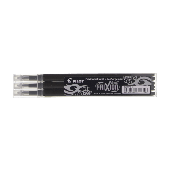 Ανταλλακτικό για Στυλό Μπίλιας 0.7mm Medium PILOT FRIXION Μαύρο, σε Κουτί 12τμχ