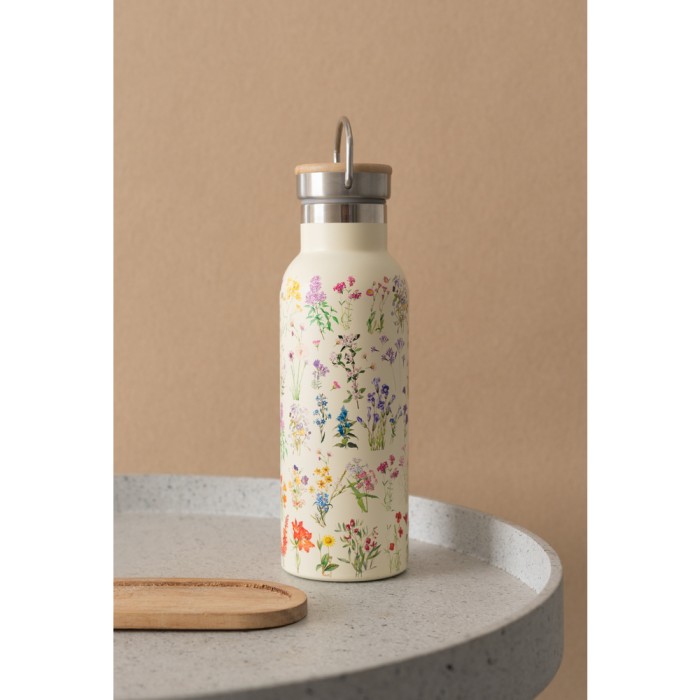 Μεταλλικό Μπουκάλι με Λαβή 500ml BOTANICAL Wild Flowers by Kokonote