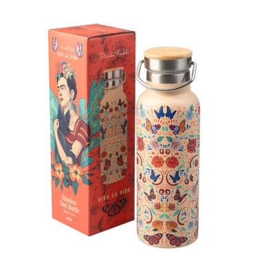 Μεταλλικό Μπουκάλι με Λαβή 500ml FRIDA KAHLO Viva la Vida