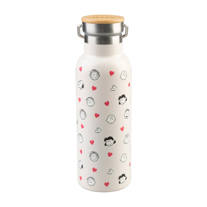 Μεταλλικό Μπουκάλι Θερμός με Λαβή 500ml SNOOPY Love Season