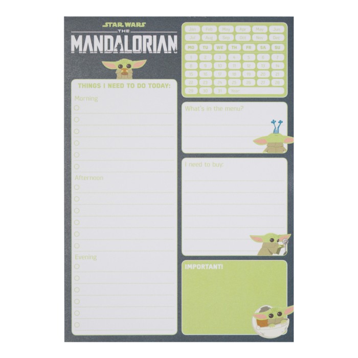 Καθημερινό Πλάνο To Do List Α5 54Φ THE MANDALORIAN