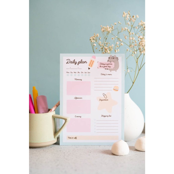 Καθημερινό Πλάνο To Do List A5 54 Φύλλα PUSHEEN Foodie Collection