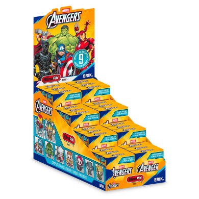 Σταντ με 24 Συλλεκτικές Κονκάρδες (Mystery Box) MARVEL AVENGERS SERIES 1