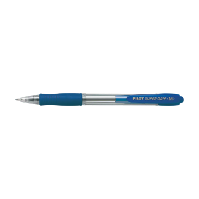 Στυλό Μπίλιας 1.0mm PILOT SUPER GRIP Medium Μπλε, σε Κουτί 12τμχ