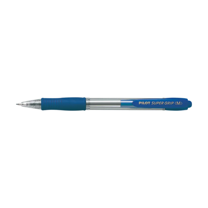Στυλό Μπίλιας 1.0mm PILOT SUPER GRIP Medium Μπλε, σε Κουτί 12τμχ