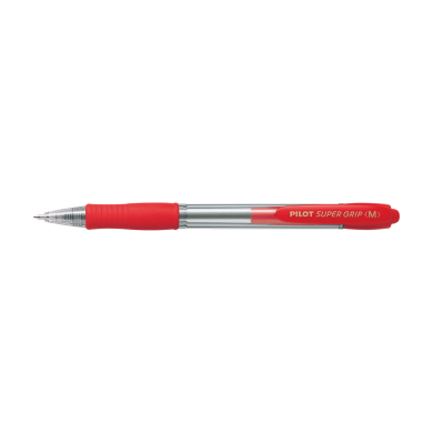 Στυλό Μπίλιας 1.0mm PILOT SUPER GRIP Medium Κόκκινο, σε Κουτί 12τμχ