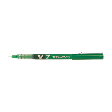 Στυλό Υγρής Μελάνης 0.7mm PILOT V7 HI-TECPOINT Πράσινο, σε Κουτί 12τμχ