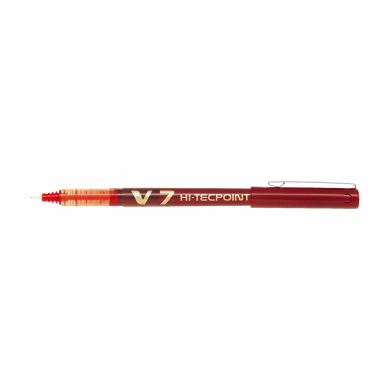 Στυλό Υγρής Μελάνης 0.7mm PILOT V7 HI-TECPOINT Κόκκινο, σε Κουτί 12τμχ