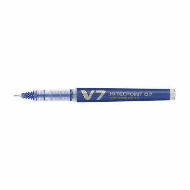 Στυλό 0.7mm με Αμπούλα PILOT V7 HI-TECPOINT Μπλε, σε Κουτί 10τμχ