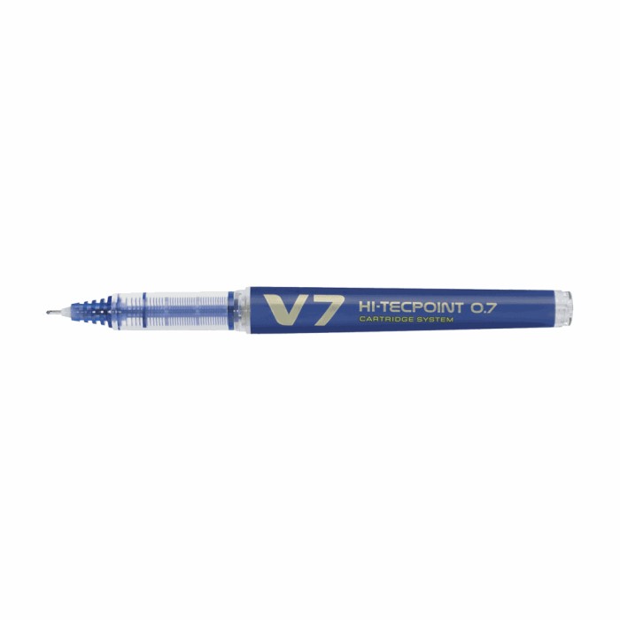 Στυλό 0.7mm με Αμπούλα PILOT V7 HI-TECPOINT Μπλε, σε Κουτί 10τμχ