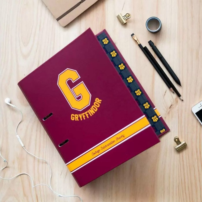 Premium Κλασέρ 2 κρίκων με Λάστιχο HARRY POTTER Gryffindor
