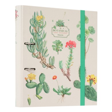Premium Κλασέρ 2 κρίκων με Λάστιχο BOTANICAL Cacti by Kokonote