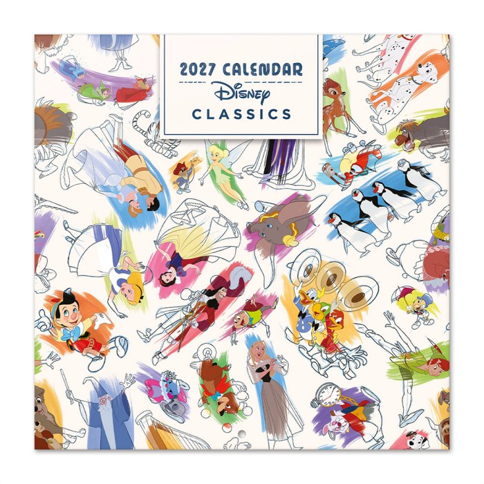 Ημερολόγιο Τοίχου 16 Μηνών 2027 30X30εκ DISNEY CLASSICS