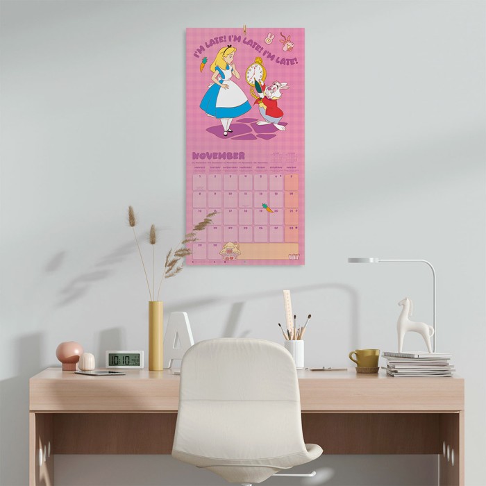 Ημερολόγιο Τοίχου 16 Μηνών 2027 30X30εκ DISNEY ALICE IN WONDERLAND