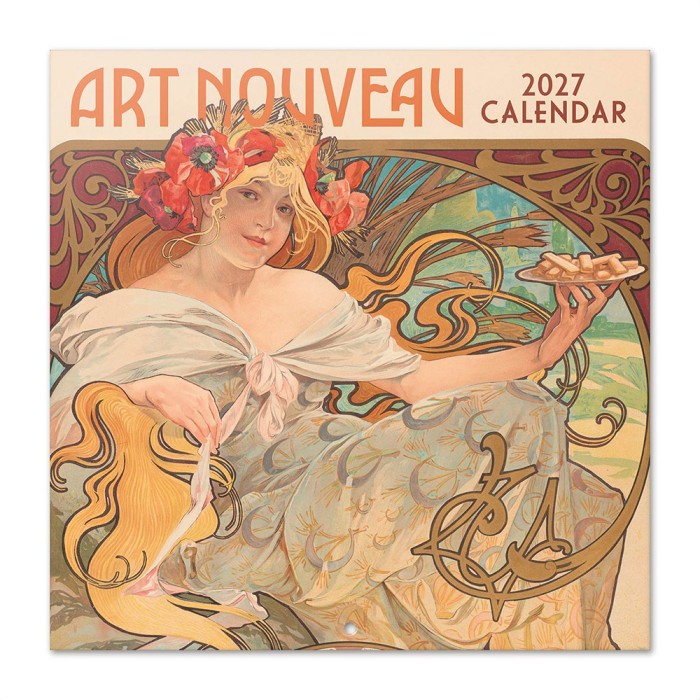 Ημερολόγιο Τοίχου 16 Μηνών 2027 30X30εκ ART NOUVEAU